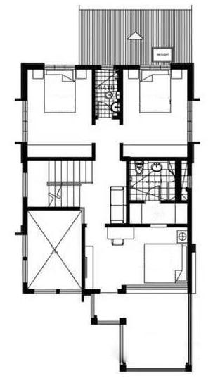 現(xiàn)代別墅，開放式廚房，4個(gè)臥室！