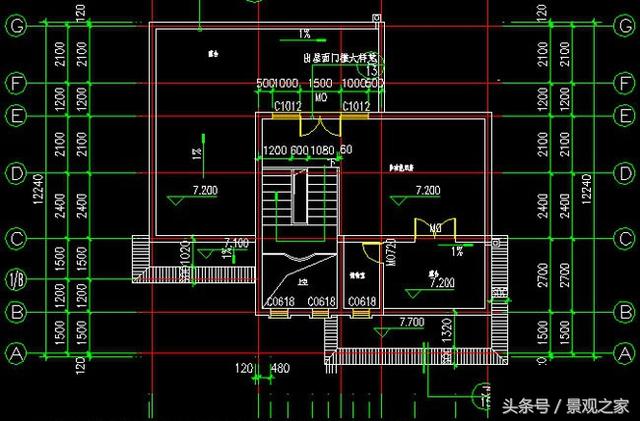 帶車庫三層房屋設(shè)計(jì)圖紙，新農(nóng)村自建房屋