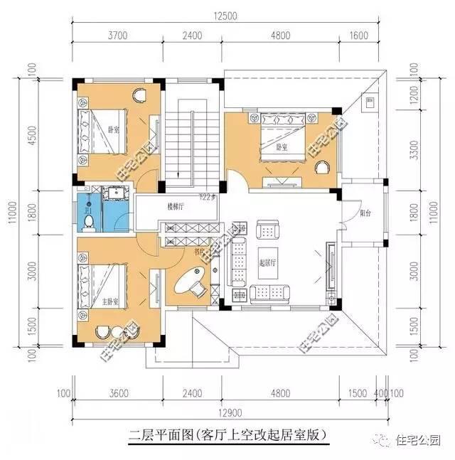 2套農村自建房12.5X11米，建2層還是一層半？