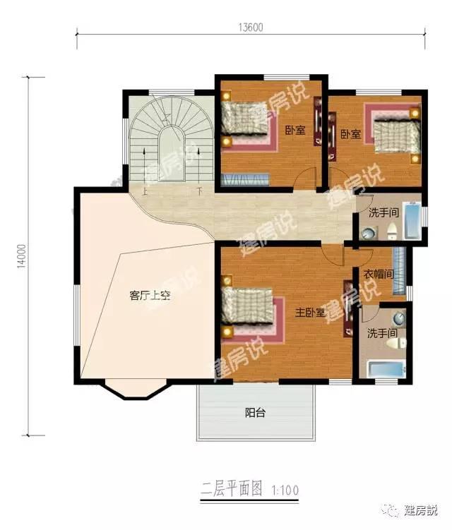 挑空客廳三層農(nóng)村別墅，既經(jīng)濟(jì)又美觀兩不誤