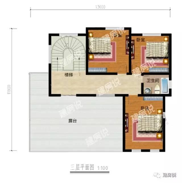 挑空客廳三層農(nóng)村別墅，既經(jīng)濟(jì)又美觀兩不誤