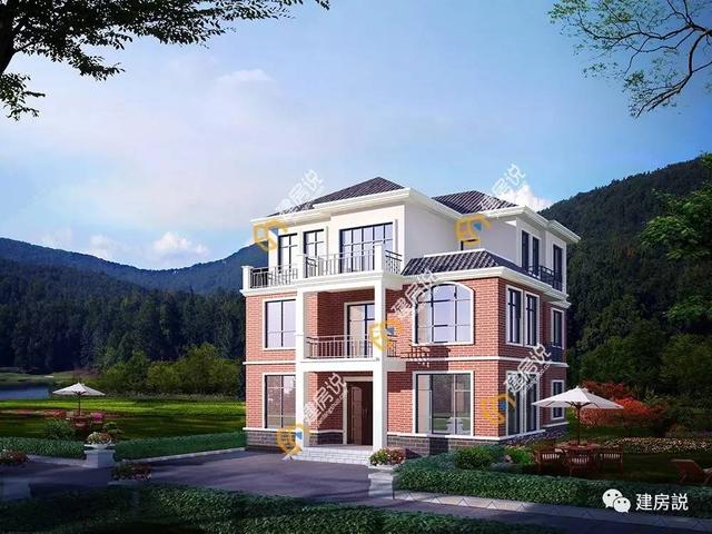 這款三層農(nóng)村別墅漂亮大氣，讓村里鄉(xiāng)親都羨慕的戶型