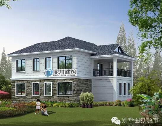 15.5米×12.5米美式鄉村小別墅，你們猜猜多少錢？