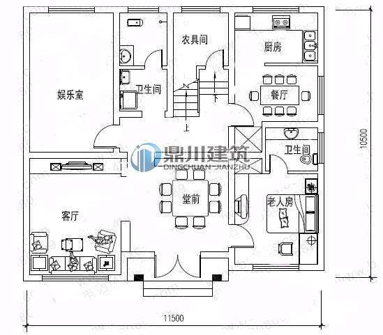 11.5米×10.5米自建小別墅建成，終于實現父母多年的心愿