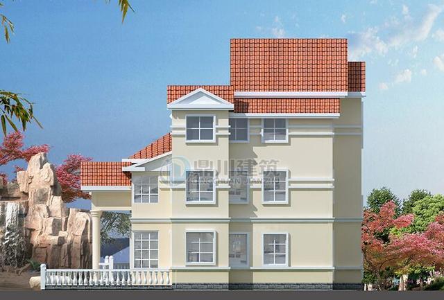 這三層優(yōu)雅小別墅一眼就愛上了，這造型建出來就成了村里一道風景