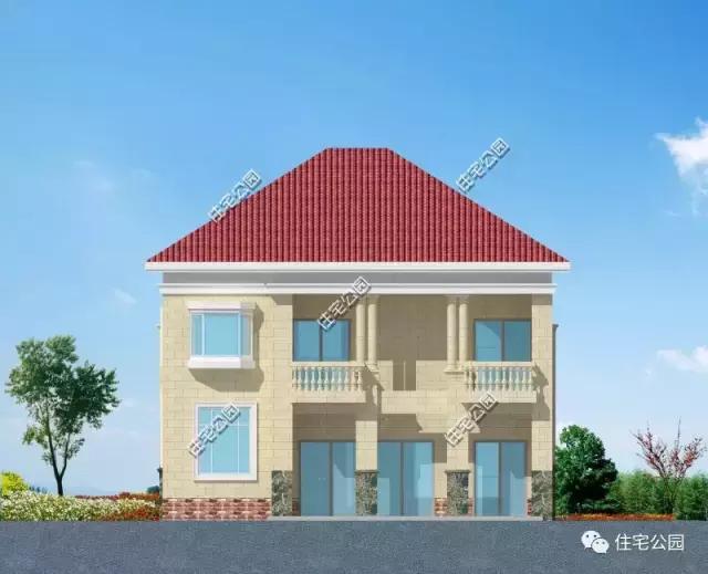 造價25萬的農村別墅12X14米，同一布局，兩種外觀可選！