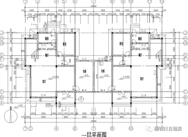 三層農村別墅設計圖，造價32萬，可獨棟雙拼自由組合