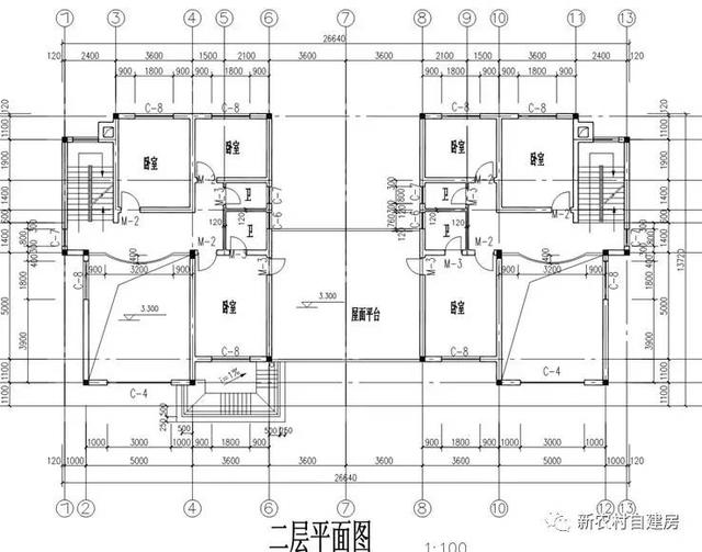 三層農村別墅設計圖，造價32萬，可獨棟雙拼自由組合
