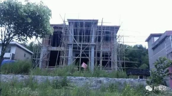 二層農村自建別墅氣派十足，甩村里其他自建房一條街