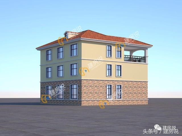 湖北黃岡丈母娘都喜歡的三層農村別墅經典戶型