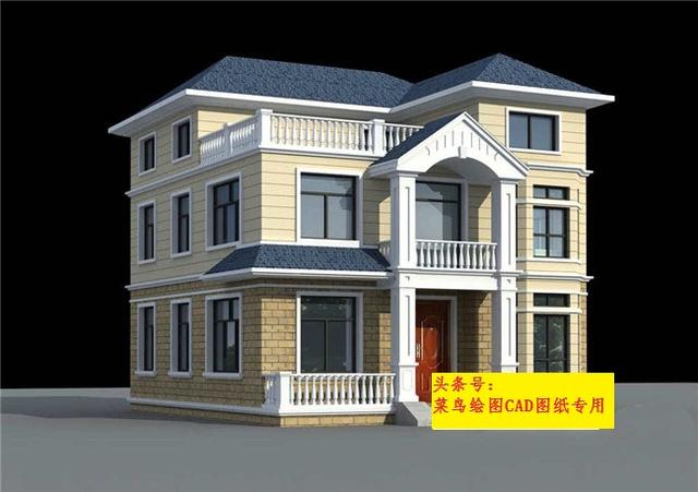 26萬建3層別墅！外觀造型簡潔，平面布置緊湊，采光通風良好