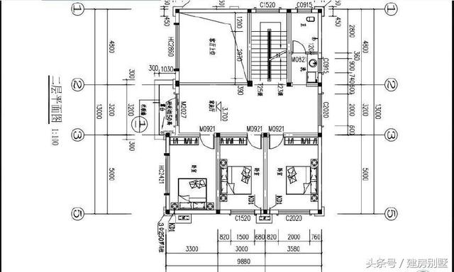 13米x9.8米三層農村自建別墅，農村歐式風正在興起