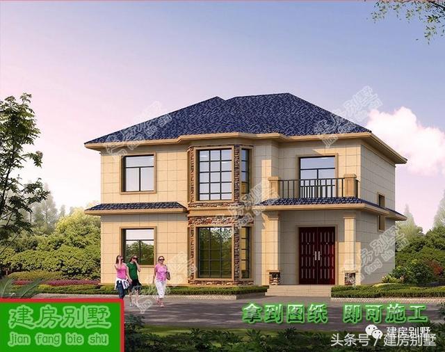 12.6×11.6米二層農村別墅，老爸老媽喜歡的不得了