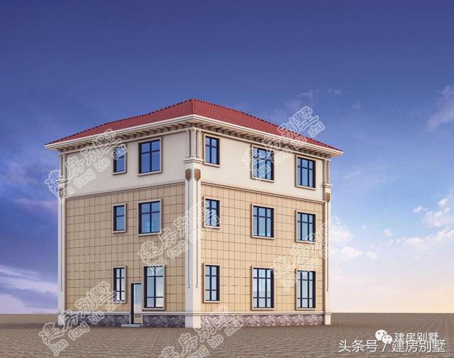 12.8×11.4米三層農村別墅，多少人盼了一輩子就為這套房