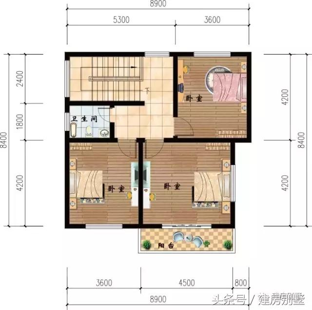 8.9×8.4米三層別墅，地基小有小的建法，照樣美觀