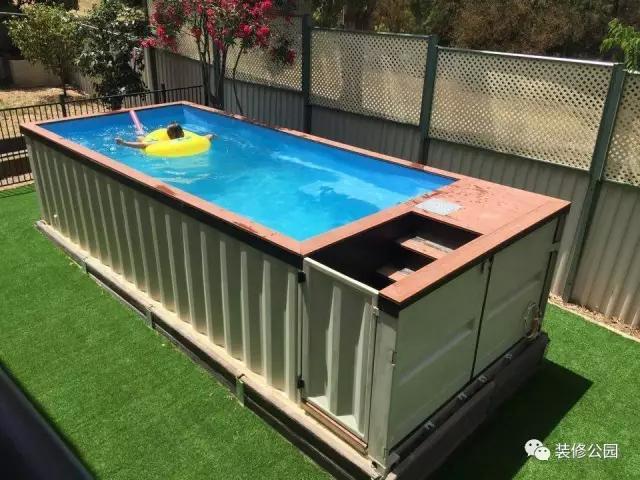 農村別墅有庭院，上網買個集裝箱游泳池，下午就能游泳了