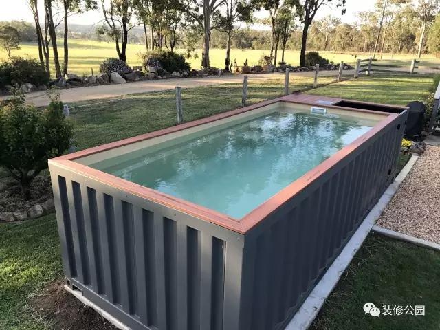 農村別墅有庭院，上網買個集裝箱游泳池，下午就能游泳了