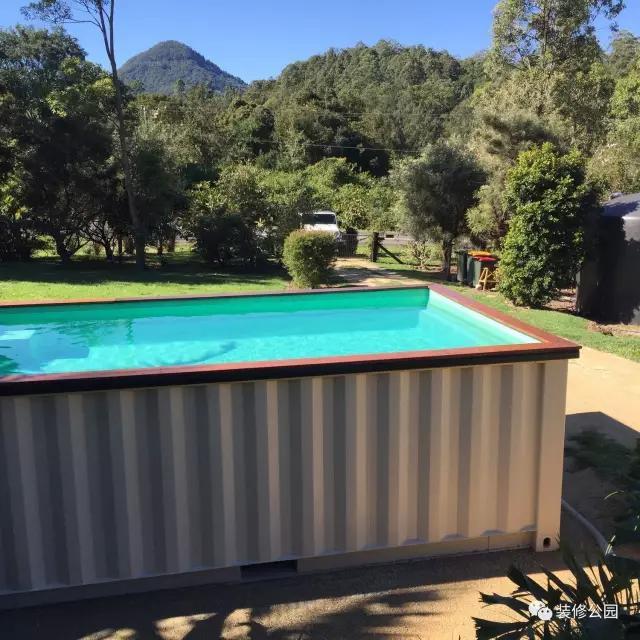 農村別墅有庭院，上網買個集裝箱游泳池，下午就能游泳了