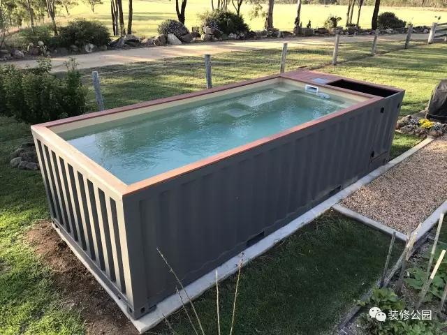 農村別墅有庭院，上網買個集裝箱游泳池，下午就能游泳了