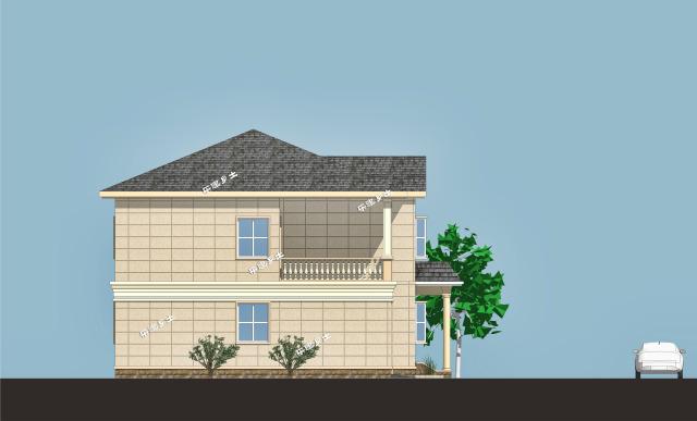 二層簡歐農村鄉間別墅設計，造型優雅，性價比高