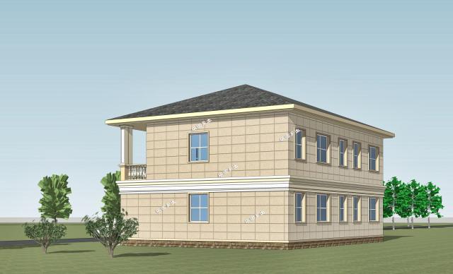 二層簡歐農村鄉間別墅設計，造型優雅，性價比高