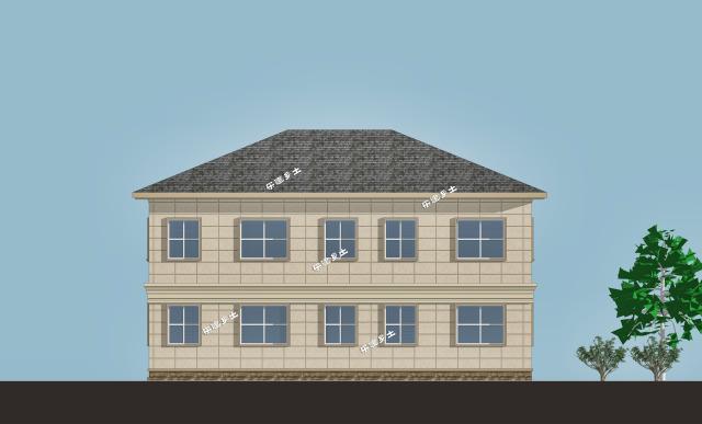 二層簡歐農村鄉間別墅設計，造型優雅，性價比高