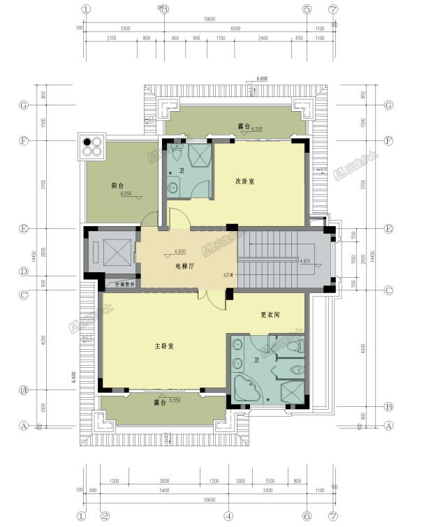 三層帶地下室歐式別墅，采光井設計改善地下室環境
