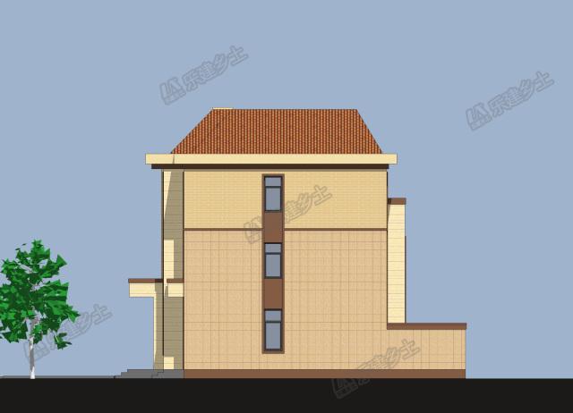 三層歐陸風(fēng)自建房設(shè)計(jì)，辦公+居住，布局設(shè)計(jì)實(shí)用合理