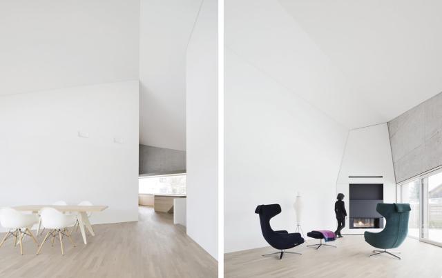 二層帶地下室極簡現代別墅設計，晶體外形獨具氣質