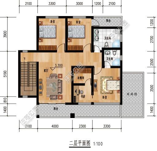 3套農村自建房戶型，外觀要漂亮，顏色單調怎么行！