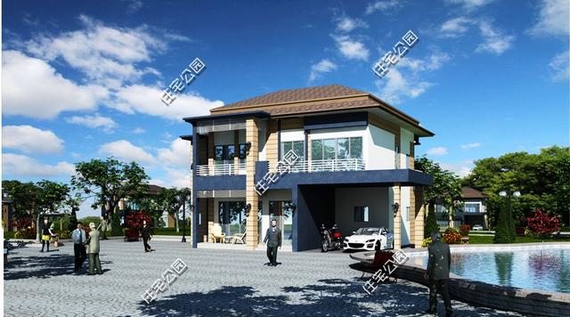 3套農村自建房戶型，外觀要漂亮，顏色單調怎么行！