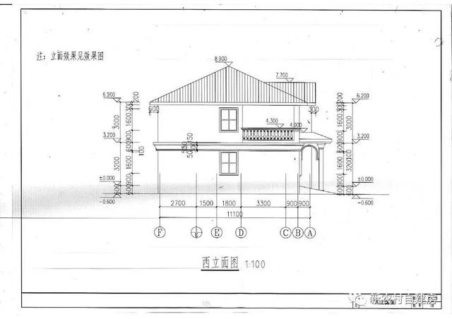 15x12米經典二層農村別墅設計圖，6室3衛帶車庫，含平面圖