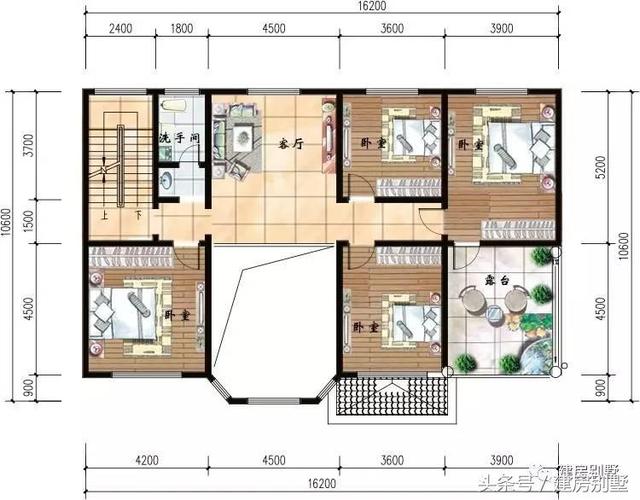 父親說鄉下的房子就要房間多，于是我把這套圖紙給他了