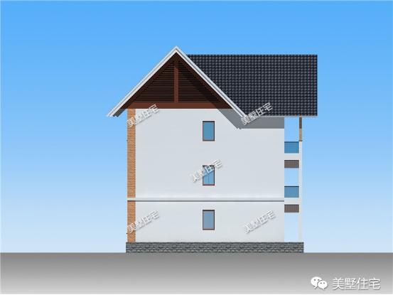 10X12米三層現(xiàn)代別墅圖，建在村里20年都難被超越，簡約的設(shè)計給人眼前一亮