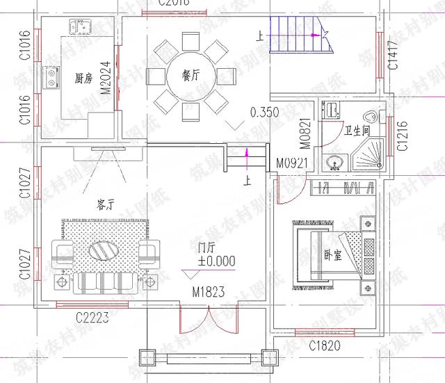 三層別墅建成效果圖：簡單易建25萬120㎡3廳5室4衛帶落地窗套間帶露臺