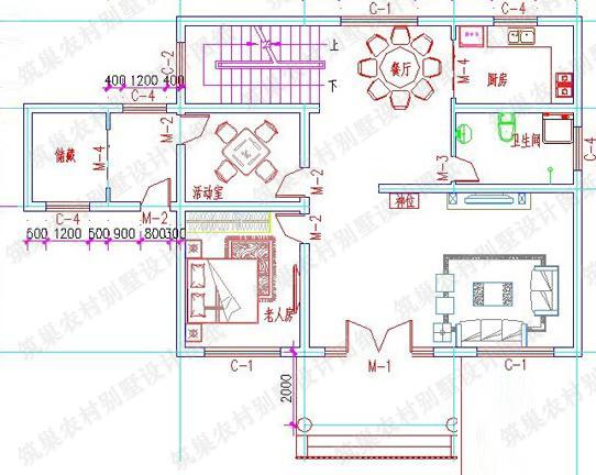  二層農村別墅設計圖戶型簡約大方，小別墅建成效果曬圖：20萬以內2廳5臥帶娛樂室11×10