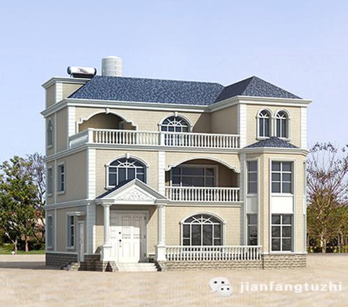 三層新農村自建房設計圖45萬3廳5室4衛170㎡，美觀實用建筑結構水電齊全