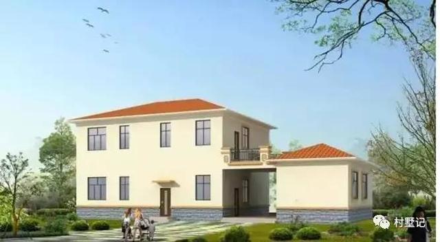 30萬建造二層農村別墅，廚房單獨建造，兩個外墻顏色你喜歡哪款