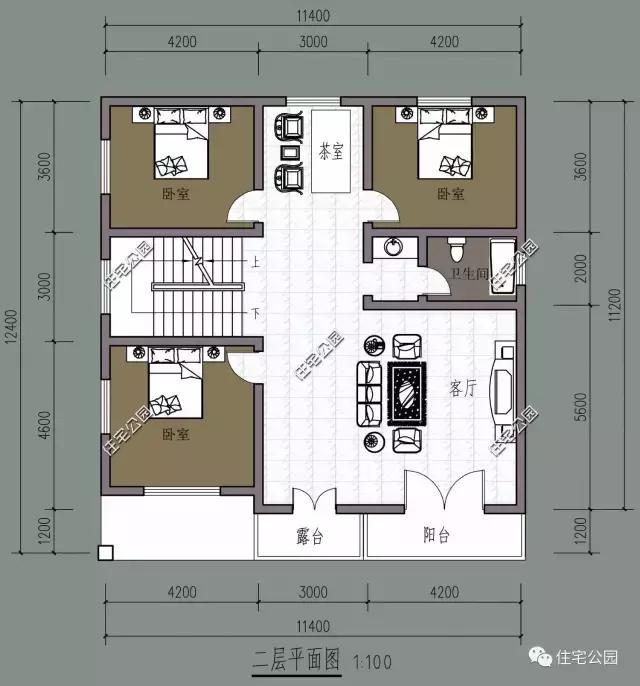 獨立開放式農村小戶型，16X14米2層別墅經濟實用，全圖！