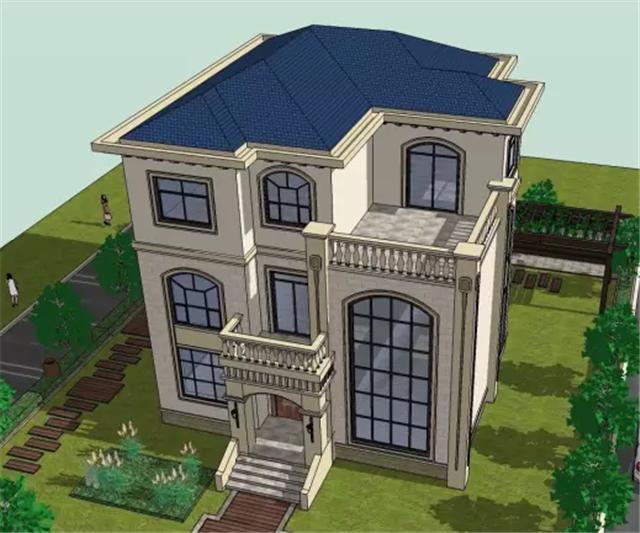 11X12米方正農村小別墅，非常符合農村的風俗，帶平面圖