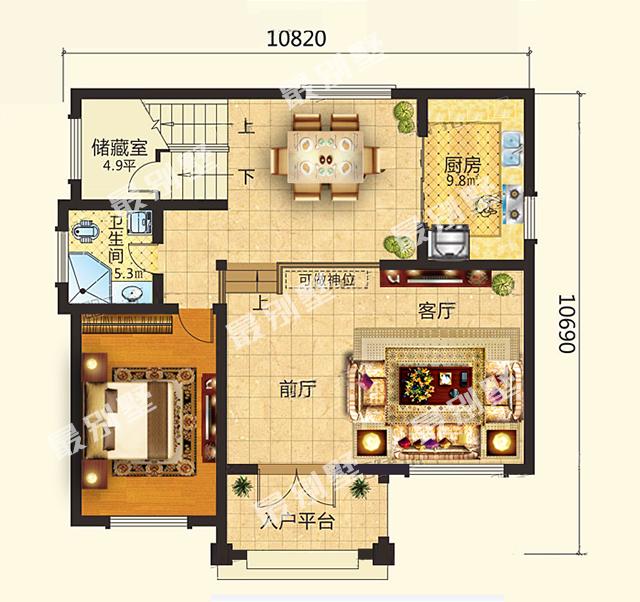 30W建三層帶神位農村別墅，經濟實惠必選款，不容錯過