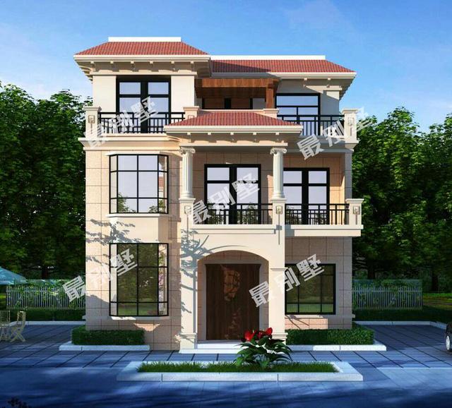 30萬能建成的三層農村別墅，這款圖紙最合適，實用大氣美觀