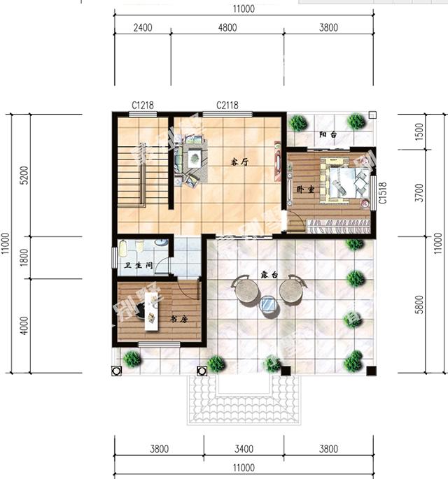 又一套農村別墅火了，村里泥瓦匠師傅都來要圖紙，好建又實用