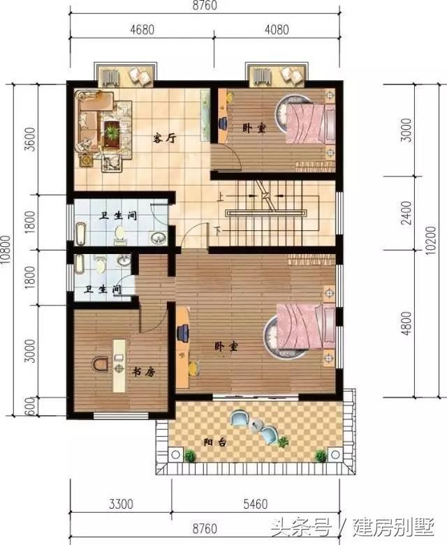 8.76×10.2米四層農村別墅，鎮長家的房子都不如這個好