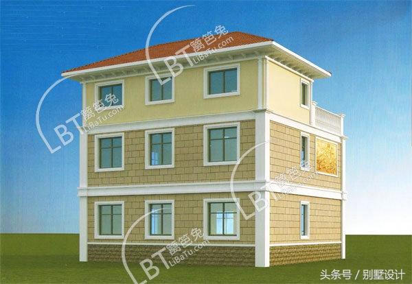 二層半三層獨棟別墅設(shè)計圖紙帶效果圖占地138平方米，客廳挑空復(fù)式樓！