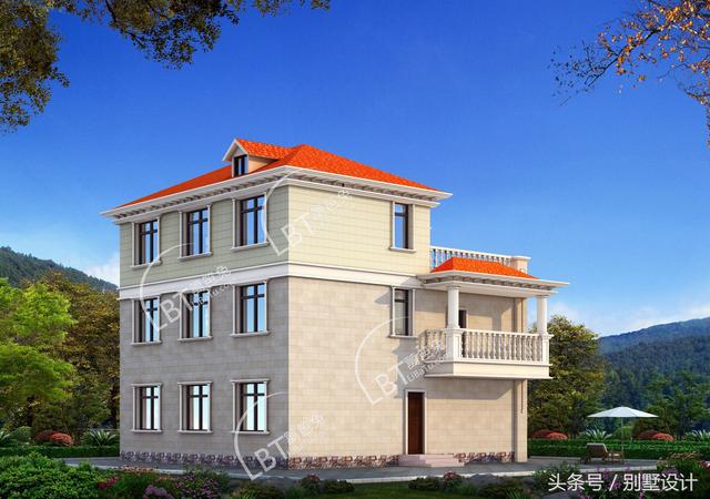 外挑陽臺帶大客廳鄉村自建三層別墅！頂樓帶閣樓實際為假四層！還有神臺！