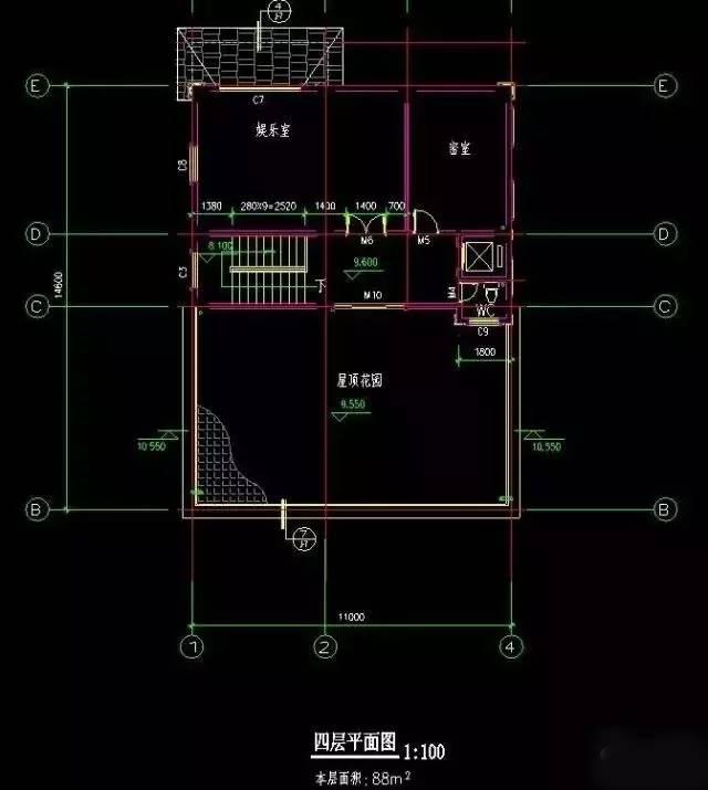 高檔配置的四層農村別墅戶型,完爆城市商品房