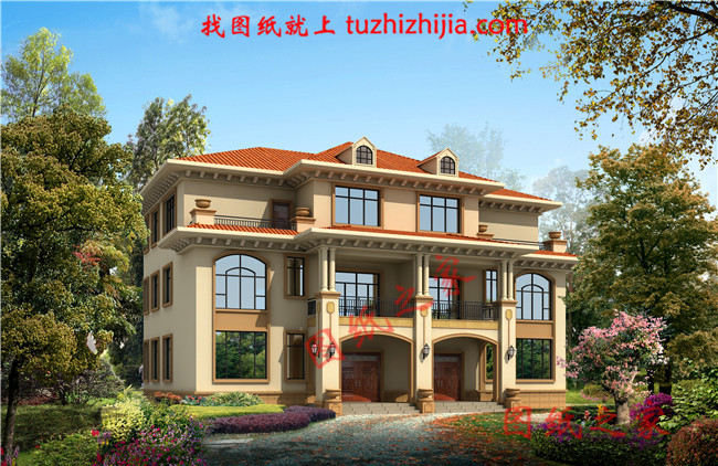 農村四間三層半雙拼樓,住三帶人都沒有問題