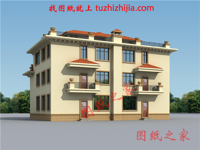 農村四間三層半雙拼樓,住三帶人都沒有問題