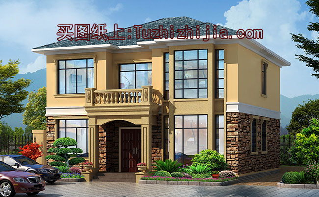 農村13萬元二層小樓圖，選一套自建，讓城里人羨慕吧！